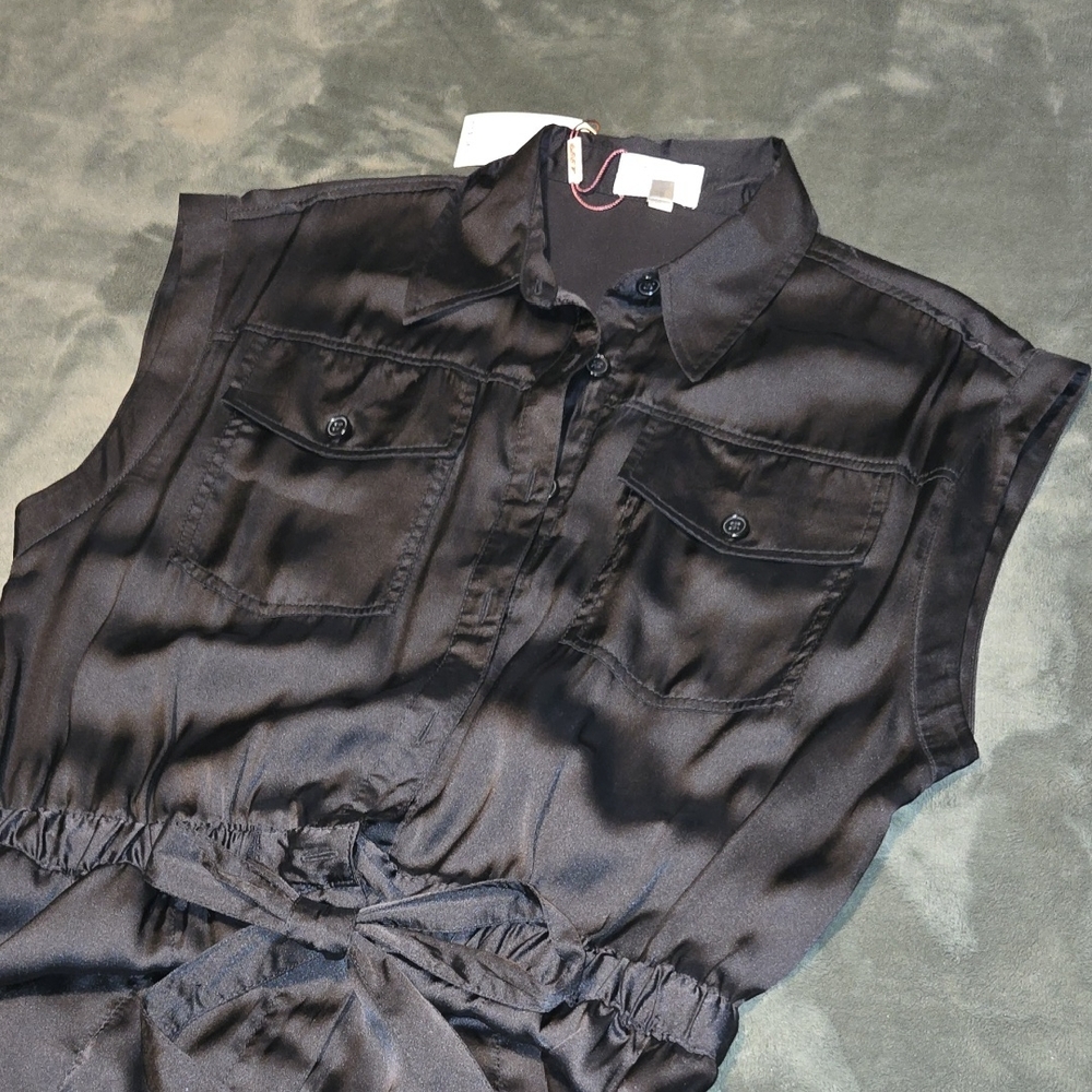 Black Sleeveless Jumpsuit